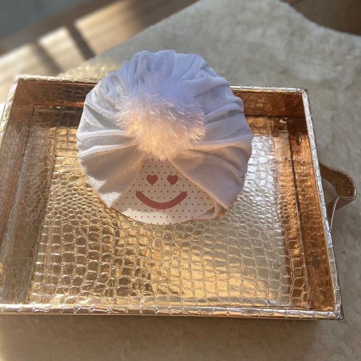 White Marshmallow Turban