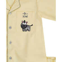 Load image into Gallery viewer, White And Yellow Zebra On Pocket Nightwear
