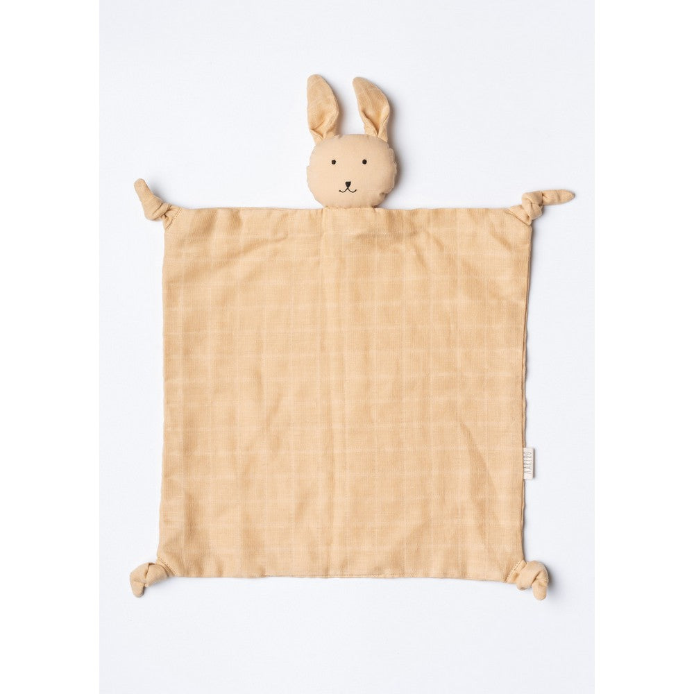 Peach Rabbit Cuddle Cloth
