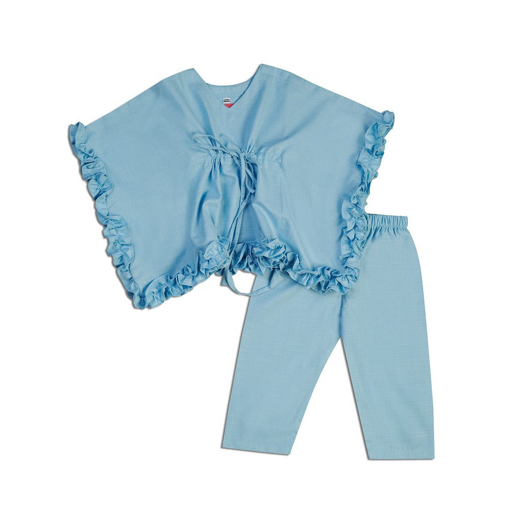 Blue Poncho Style Nightwear