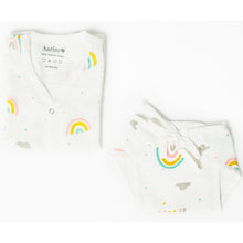 Load image into Gallery viewer, White Follow The Rainbow Printed Sleeveless Jabla &amp; Nappy - Pack Of 4
