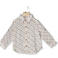 White Polka Dot Boys Shirt