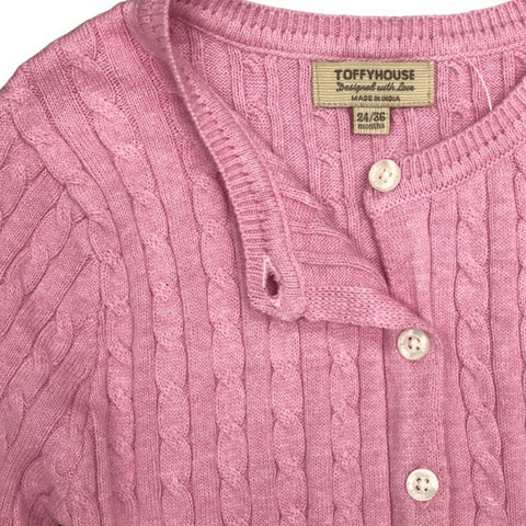 Pink Basic Woollen Sweater