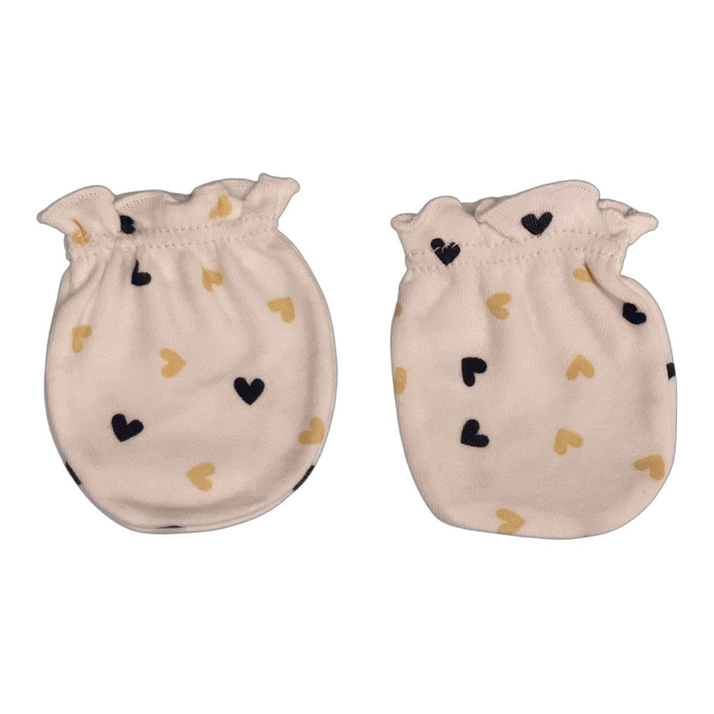 Heart Printed Mittens