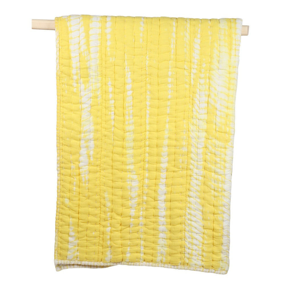 Yellow Tye Dye Quilt