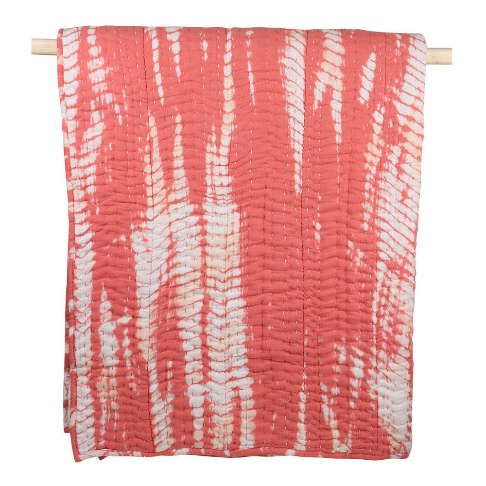 Maroon Tye Dye Quilt