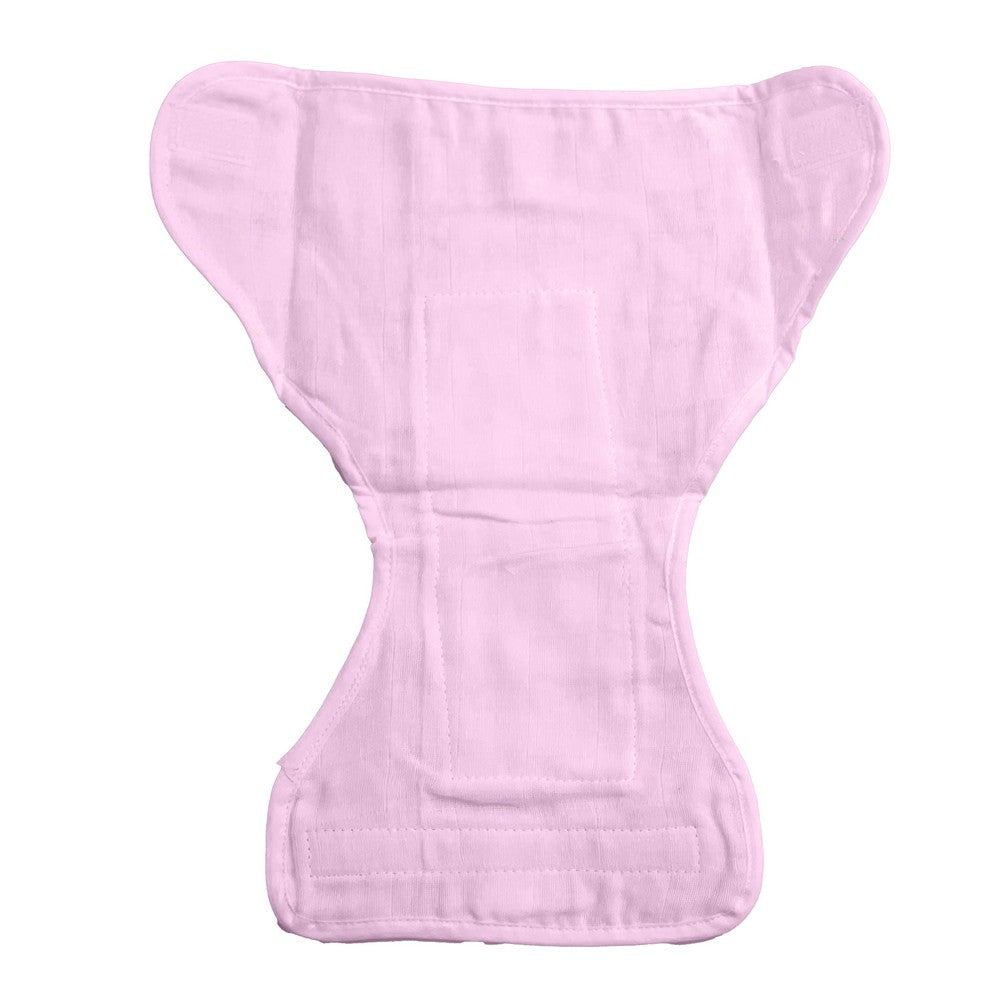 Multicolored (9-12Months) Washable Velcro Muslin Nappy Pack Of 6