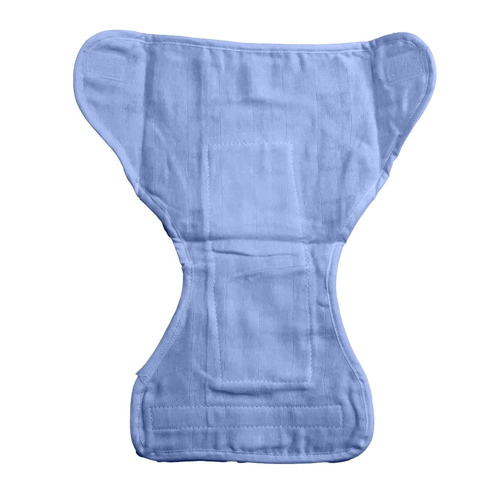 Multicolored  (0-3Months) Washable Muslin Velcro Nappy - Pack Of 6
