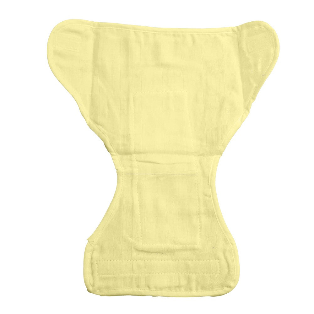 Multicolored  (0-3Months) Washable Muslin Velcro Nappy - Pack Of 6