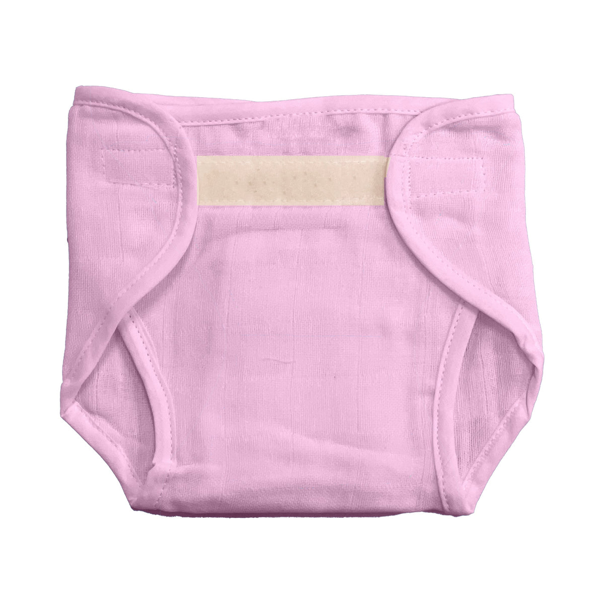 Multicolored (9-12Months) Washable Velcro Muslin Nappy Pack Of 6
