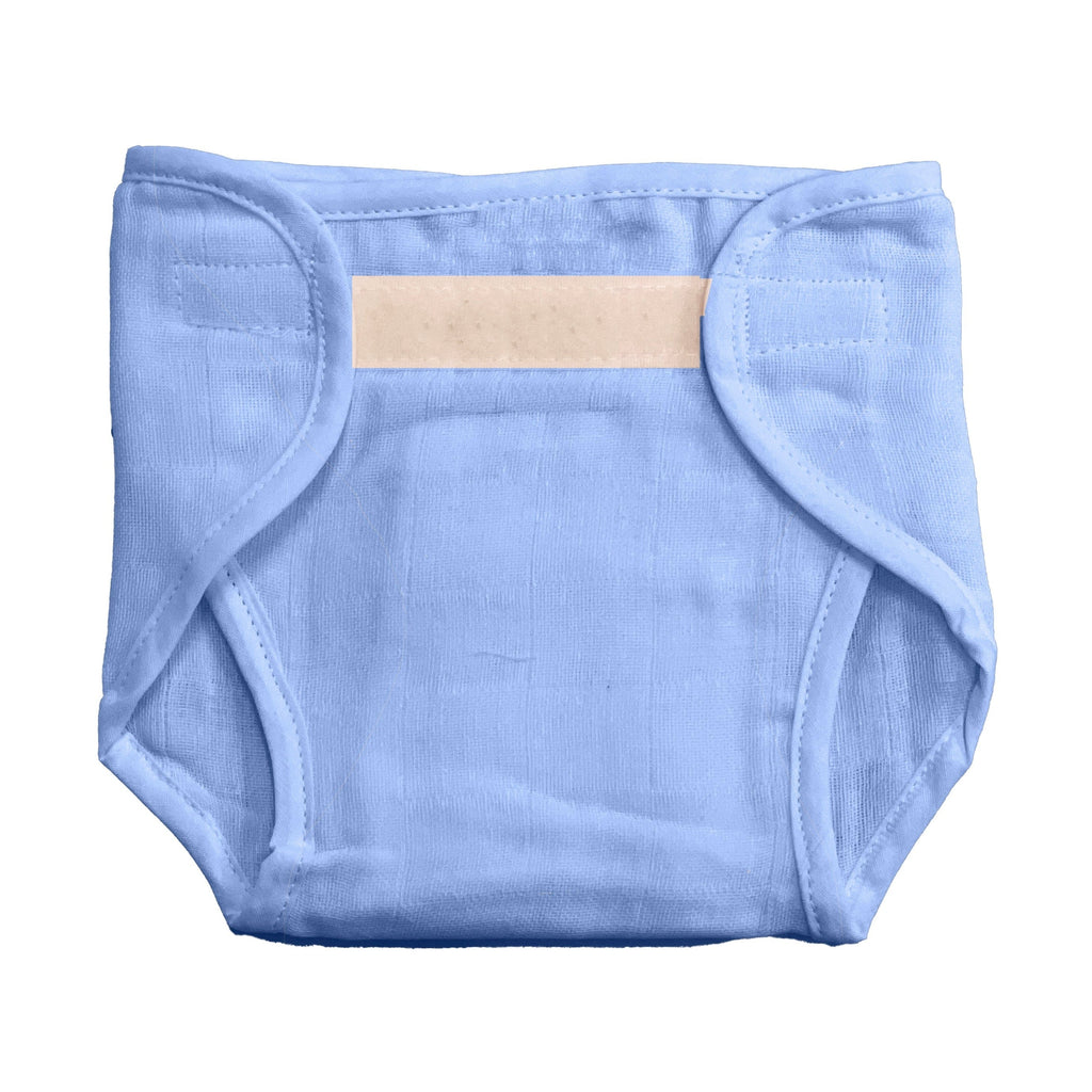 Multicolored (6-9Months) Washable Muslin Velcro Nappy Pack Of 6