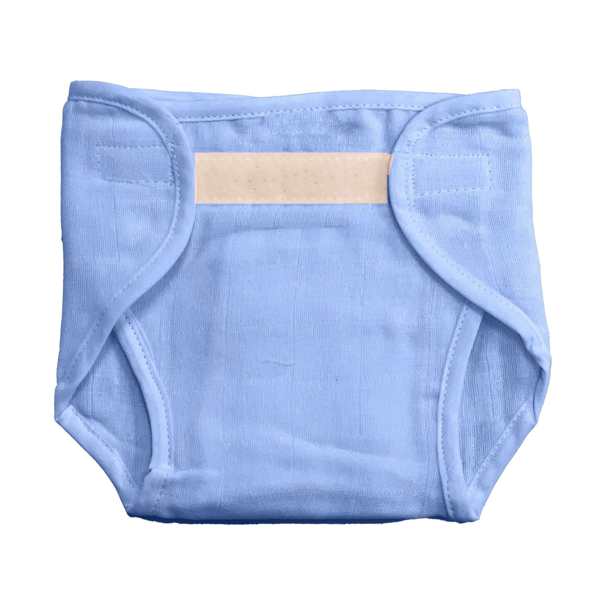 Multicolored (6-9Months) Washable Muslin Velcro Nappy Pack Of 6