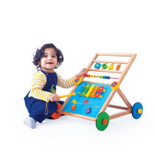 Load image into Gallery viewer, Classic Wooden Activity Walker With 2 Modes Of Play
