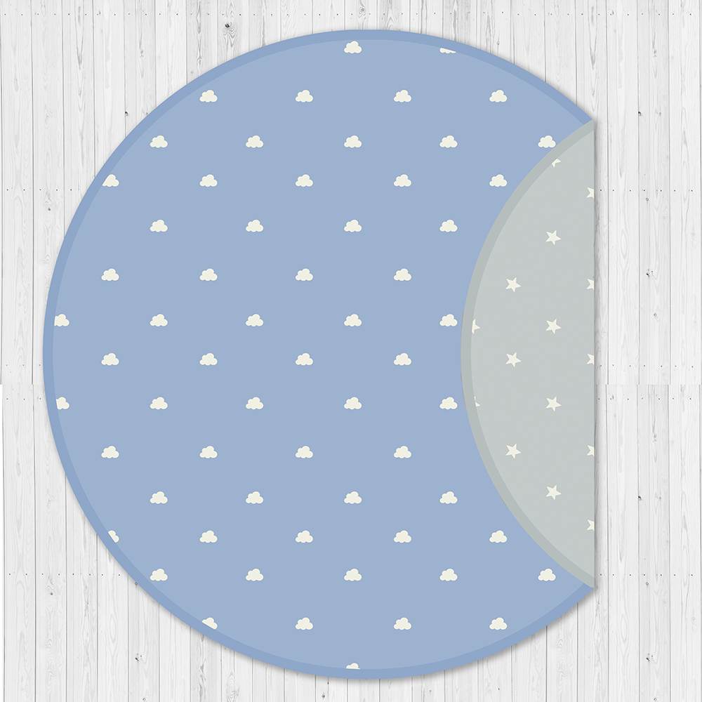Blue Clouds Organic Cushioned Playmat