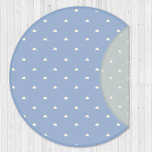 Load image into Gallery viewer, Blue Clouds Organic Cushioned Playmat
