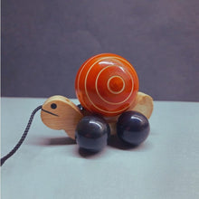 Load image into Gallery viewer, Cutie Pet Turtle Push And Pull Along Wooden Toy
