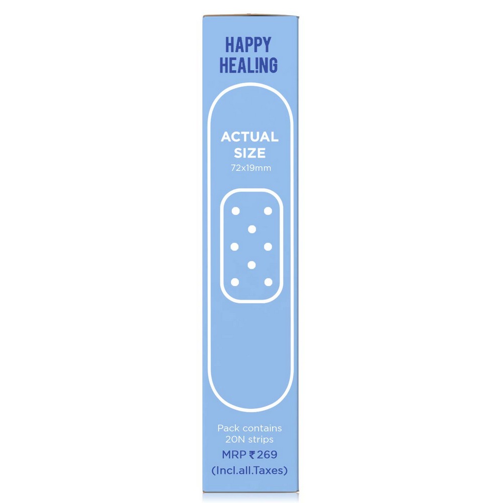Blue Non-Toxic Printed Bandages