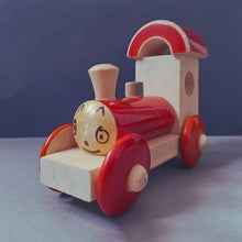 Load image into Gallery viewer, Choo Choo Train Push And Pull Along Wooden Toy
