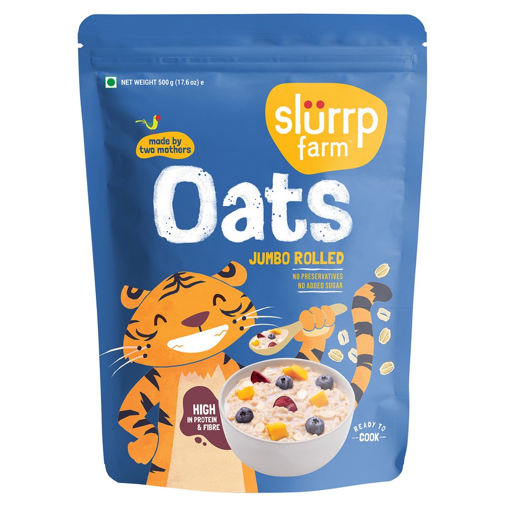 100 Wholegrain Jumbo Rolled Oats High In Protein & Fibre- 500gm