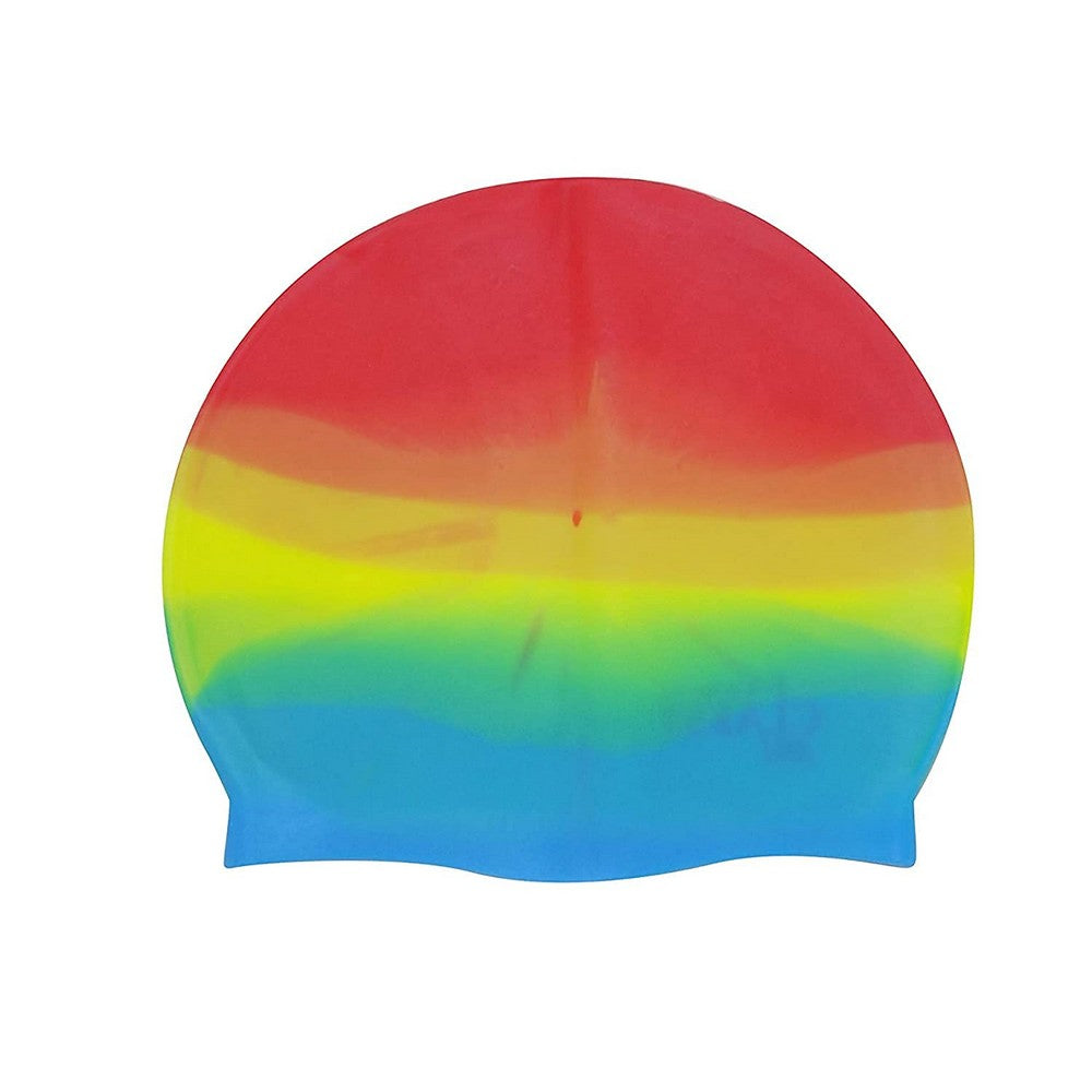 Classic Rainbow Silicone Swimming Cap