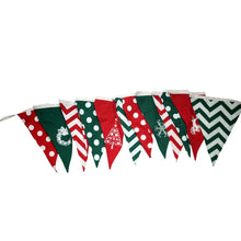Load image into Gallery viewer, Red And Green Printed Cotton Bunting
