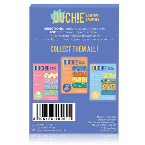 Non-Toxic Printed Bandages Pack Of 20