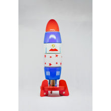 Load image into Gallery viewer, Blast Off Rocket Wooden Stacker

