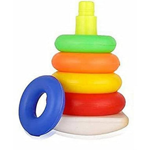 Rainbow Stacking Rings Tower Toy