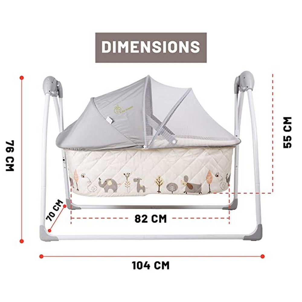 Lullabies The Auto Swing Baby Cradle - Cream