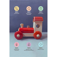 Load image into Gallery viewer, Choo Choo Train Push And Pull Along Wooden Toy
