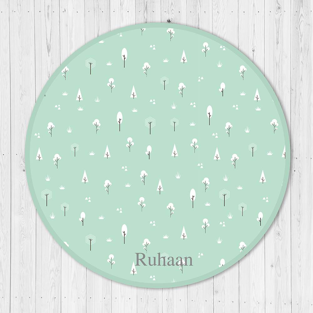 Green Polar Bear Organic Cushioned Playmat