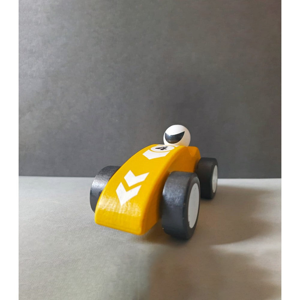 Racing Car Wooden Push And Pull Toy