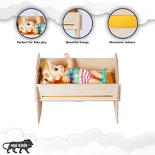 Load image into Gallery viewer, Mustard Doll Nursery Furniture Set - Stroller, Cradle &amp; High Chair
