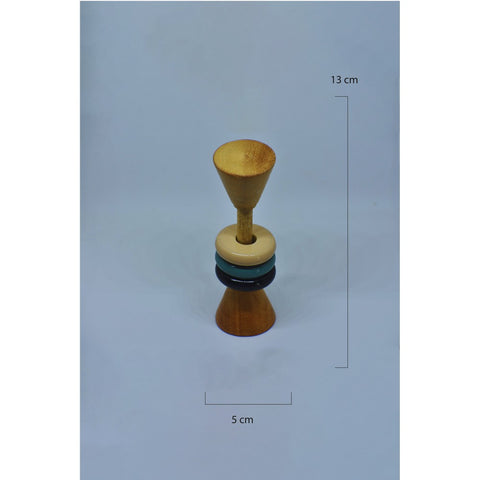 Dumroo Ring Wooden Rattle