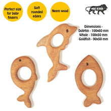 Load image into Gallery viewer, Fish Shape Neemwood Teether - Set Of 3

