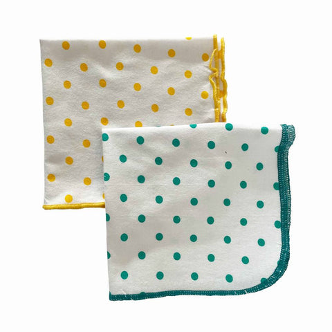 Polka Dots Super Soft Napkins for Babies - Pack of 4