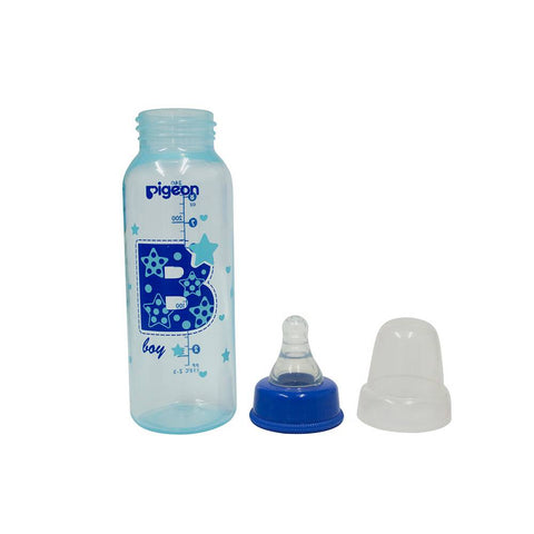 Blue Peristalikc Clear Nursing Bottle - 240ml