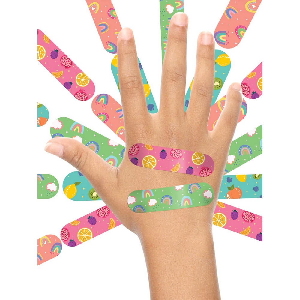 Green Non-Toxic Printed Bandages- 20 Strips