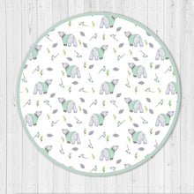 Load image into Gallery viewer, Green Polar Bear Organic Cushioned Playmat
