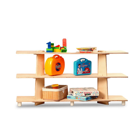 Wooden Montessori Shelf - 3 Tier