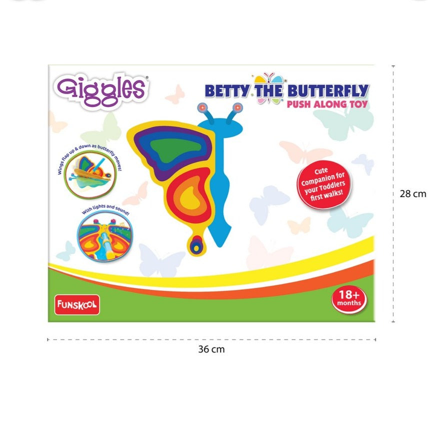 Betty The Butterfly Push Along Toy