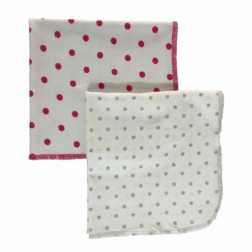 Polka Dots Super Soft Napkins for Babies - Pack of 4