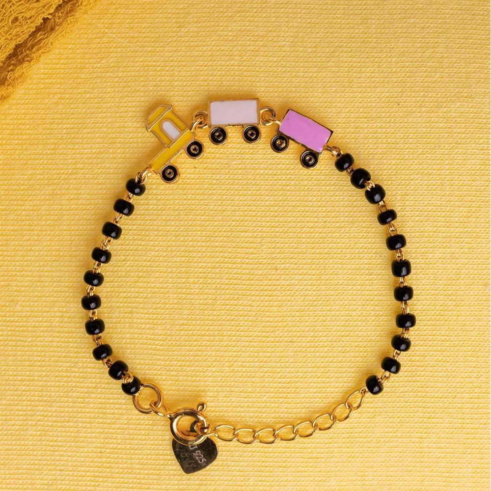 Toy Train Silver Baby Nazariya Bracelet