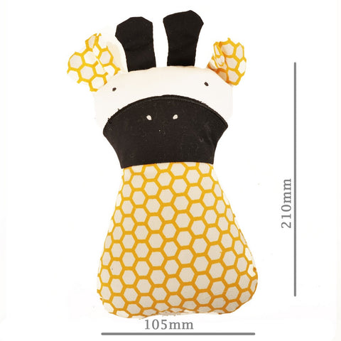 Yellow Giraffe Hand Bag With Rag Dolls