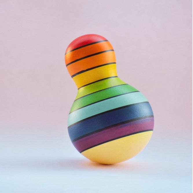 Rainbow Rolly Poly Balancing Wooden Toys