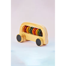Load image into Gallery viewer, Wheels On The Bus Push And Pull Along Wooden Toy
