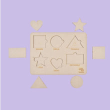 Load image into Gallery viewer, 6 Little Shapes Wooden Puzzle
