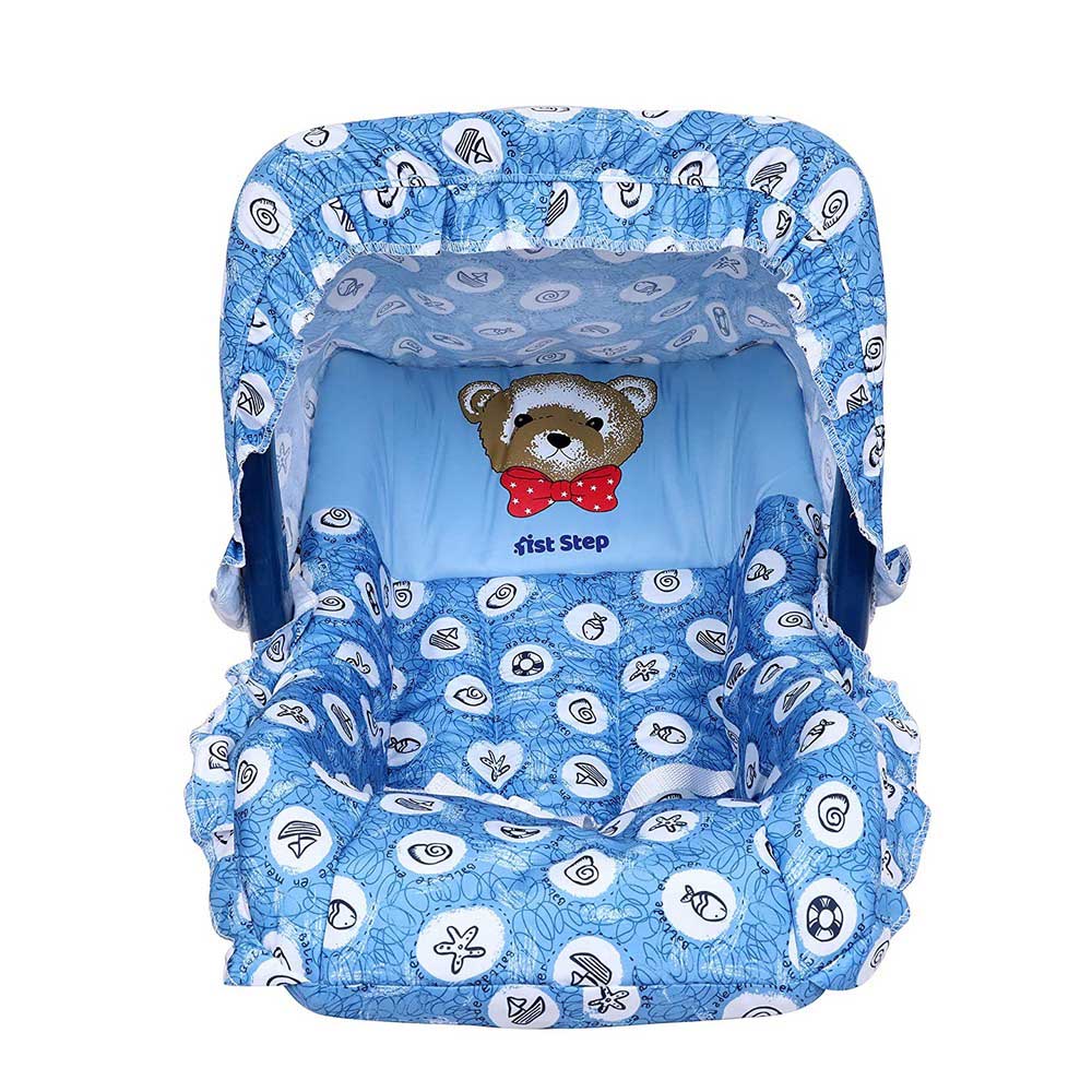 Blue Sea Theme Carry Cot With Back Storage