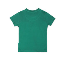 Load image into Gallery viewer, Green Cotton Flock Printed T-Shirt
