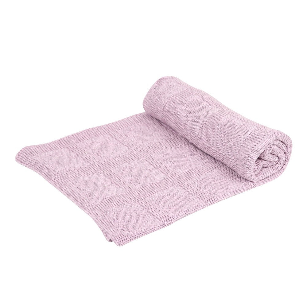 Heart Knit Blanket